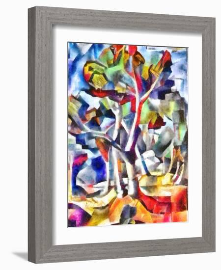 evening forest,2017-Alex Caminker-Framed Giclee Print