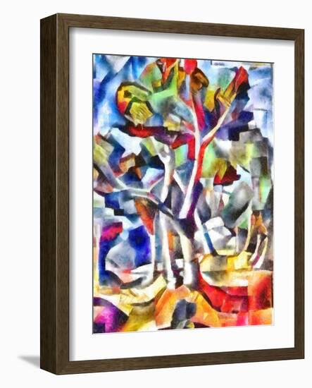 evening forest,2017-Alex Caminker-Framed Giclee Print