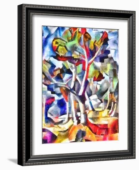 evening forest,2017-Alex Caminker-Framed Giclee Print