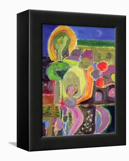 Evening Garden, 2004-Derek Balmer-Framed Premier Image Canvas