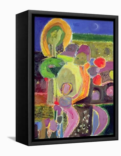 Evening Garden, 2004-Derek Balmer-Framed Premier Image Canvas