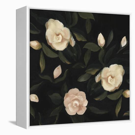 Evening Gardenias I-Emma Scarvey-Framed Stretched Canvas