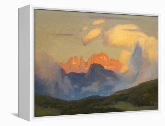 Evening Glow on Rosengarten (Oil on Canvas)-Adrian Scott Stokes-Framed Premier Image Canvas