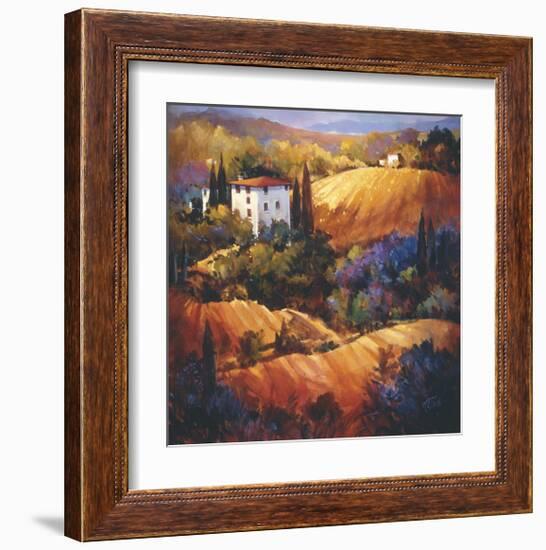 Evening Glow Tuscany-Nancy O'toole-Framed Giclee Print