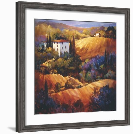 Evening Glow Tuscany-Nancy O'toole-Framed Giclee Print