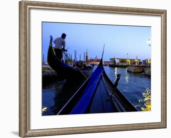 Evening Gondola Ride, Venice, Italy-Cindy Miller Hopkins-Framed Photographic Print