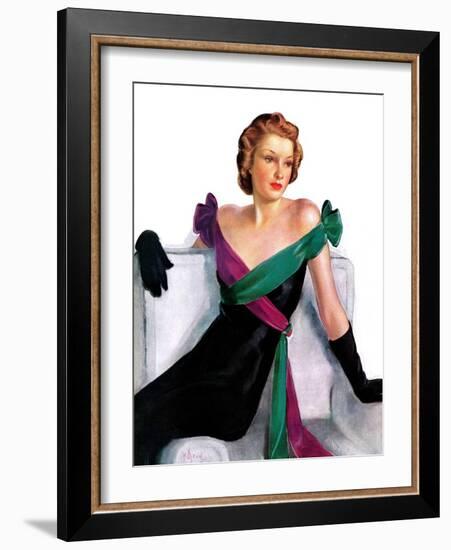 "Evening Gown,"May 21, 1938-Neysa Mcmein-Framed Giclee Print