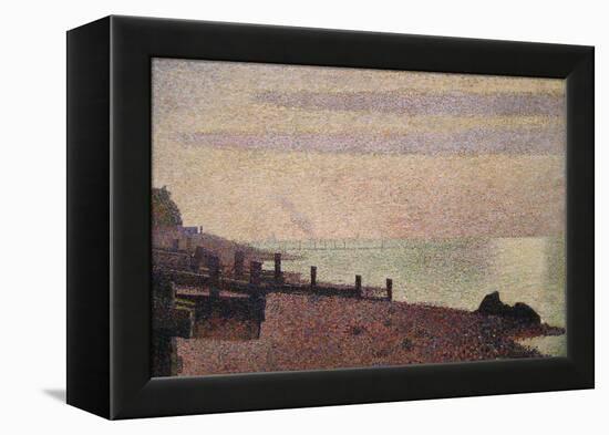 Evening, Honfleur-Georges Seurat-Framed Stretched Canvas