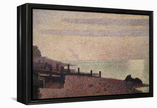 Evening, Honfleur-Georges Seurat-Framed Stretched Canvas