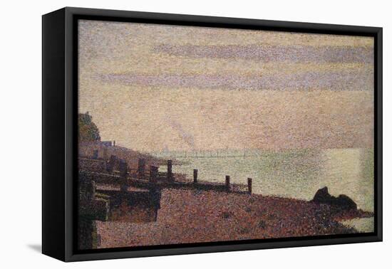 Evening, Honfleur-Georges Seurat-Framed Stretched Canvas