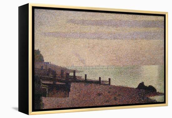 Evening, Honfleur-Georges Seurat-Framed Stretched Canvas