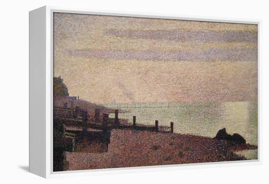 Evening, Honfleur-Georges Seurat-Framed Stretched Canvas