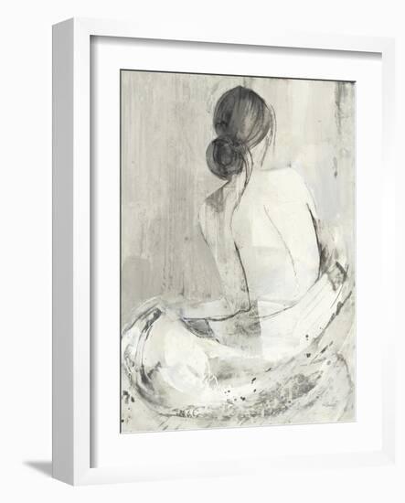 Evening I Neutral-Albena Hristova-Framed Art Print