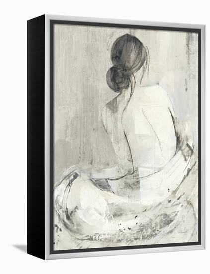 Evening I Neutral-Albena Hristova-Framed Stretched Canvas