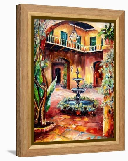 Evening in a Courtyard-Diane Millsap-Framed Stretched Canvas