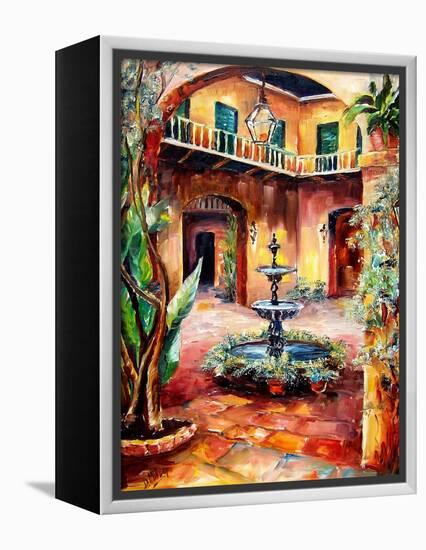 Evening in a Courtyard-Diane Millsap-Framed Stretched Canvas