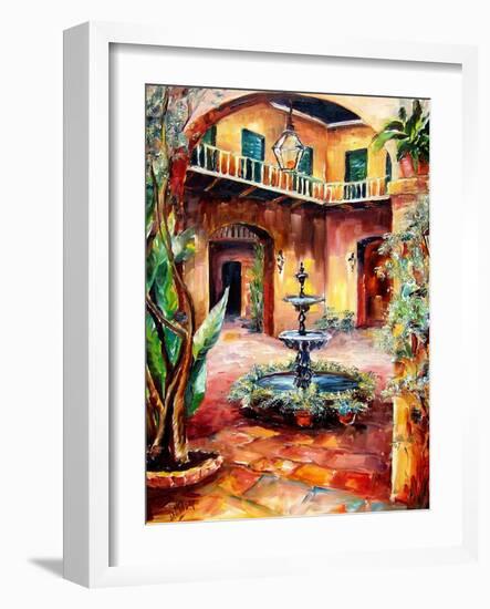 Evening in a Courtyard-Diane Millsap-Framed Art Print