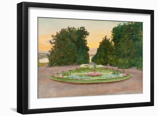 Evening in a park-Alexander Nikolajew Benois-Framed Giclee Print