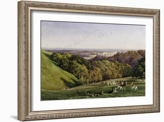 Evening in Arundel Park, Sussex, England-Charles James Adams-Framed Giclee Print