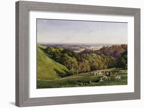 Evening in Arundel Park, Sussex, England-Charles James Adams-Framed Giclee Print