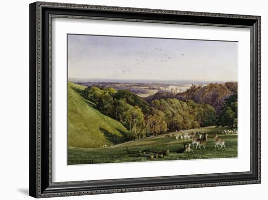 Evening in Arundel Park, Sussex, England-Charles James Adams-Framed Giclee Print