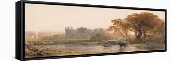Evening in Italy, the Deserted Villa, 1845-Samuel Palmer-Framed Premier Image Canvas