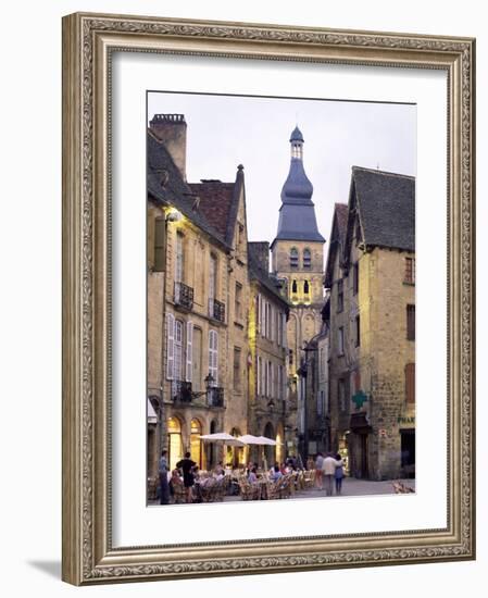 Evening in the Place De La Liberte, Sarlat-La-Caneda, Dordogne, Aquitaine, France, Europe-Ruth Tomlinson-Framed Photographic Print