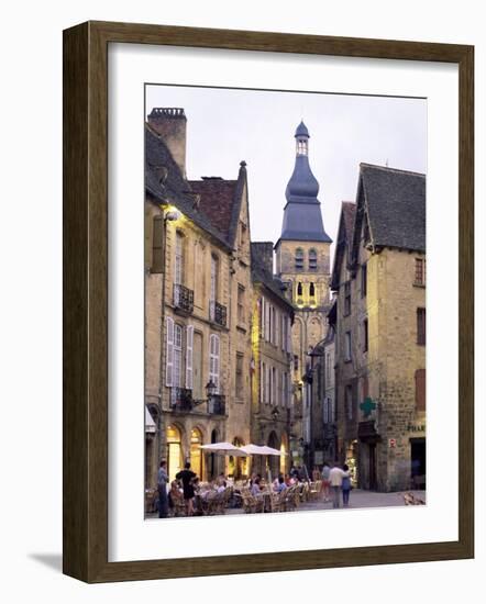 Evening in the Place De La Liberte, Sarlat-La-Caneda, Dordogne, Aquitaine, France, Europe-Ruth Tomlinson-Framed Photographic Print