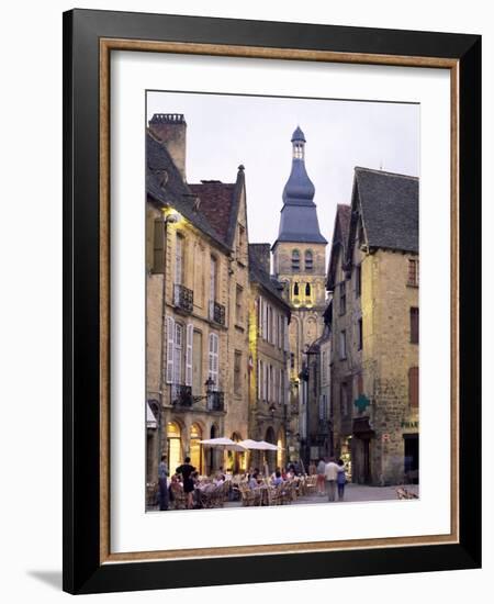 Evening in the Place De La Liberte, Sarlat-La-Caneda, Dordogne, Aquitaine, France, Europe-Ruth Tomlinson-Framed Photographic Print