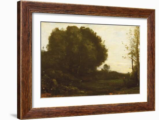 Evening in the Valley, 1852-Jean Baptiste Camille Corot-Framed Giclee Print