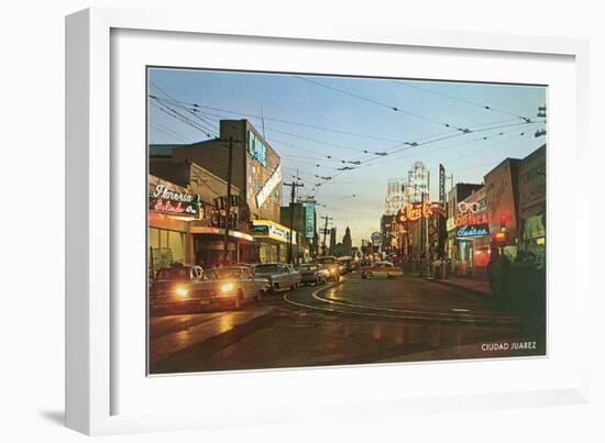 Evening in Tijuana, Mexico, Fifties-null-Framed Art Print