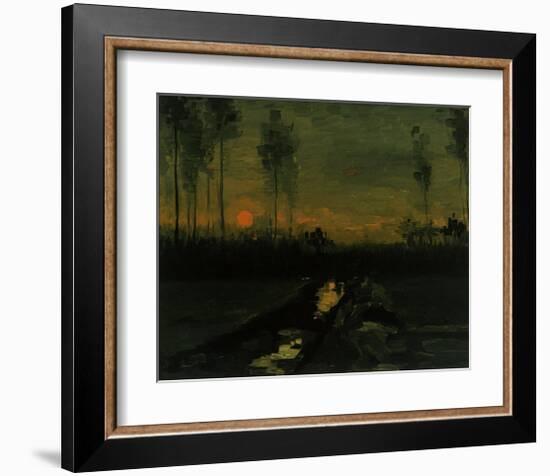 Evening Landscape II-Vincent van Gogh-Framed Giclee Print