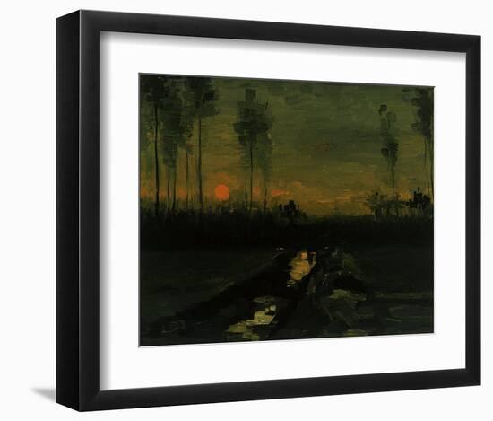 Evening Landscape II-Vincent van Gogh-Framed Giclee Print