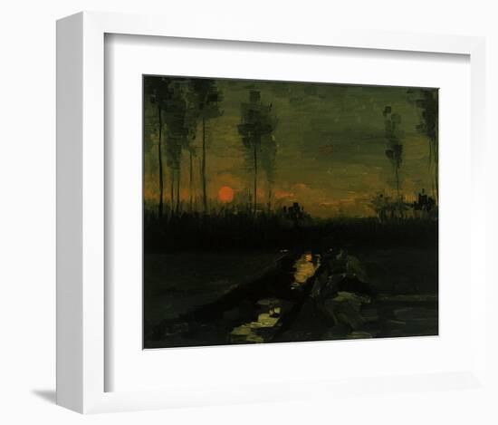 Evening Landscape II-Vincent van Gogh-Framed Giclee Print