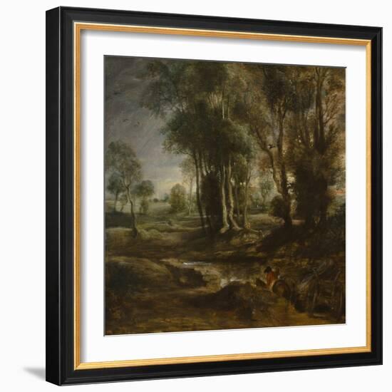 Evening Landscape with Timber Wagon, 1630-1640-Peter Paul Rubens-Framed Giclee Print