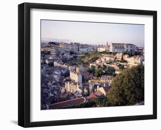 Evening, Largo De Graca Area of the City from Castelo De Sao Jorge, Lisbon, Portugal, Europe-Sylvain Grandadam-Framed Photographic Print