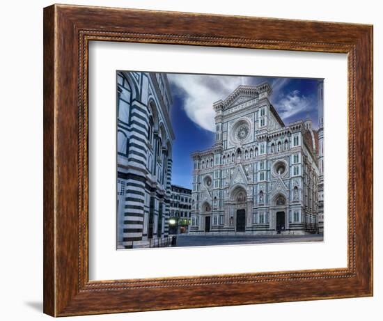 Evening light. Duomo Santa Maria del Fiore. Tuscany, Italy.-Tom Norring-Framed Photographic Print