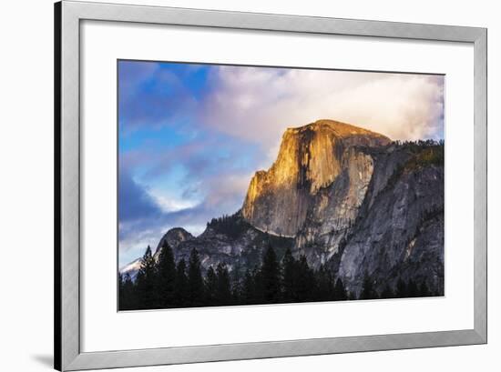 Evening Light on Half Dome, California, Usa-Russ Bishop-Framed Photographic Print