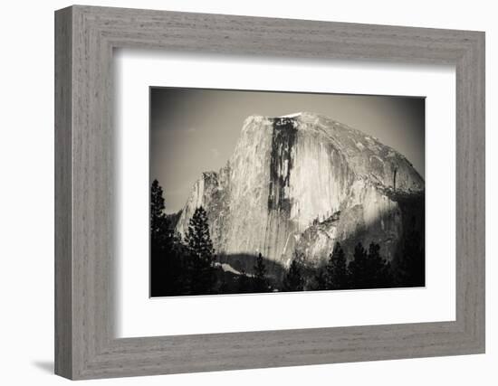 Evening light on Half Dome, Yosemite National Park, California, USA.-Russ Bishop-Framed Photographic Print
