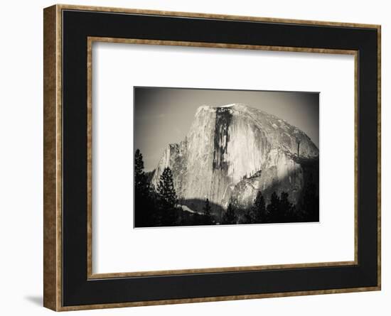 Evening light on Half Dome, Yosemite National Park, California, USA.-Russ Bishop-Framed Photographic Print