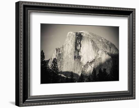 Evening light on Half Dome, Yosemite National Park, California, USA.-Russ Bishop-Framed Photographic Print