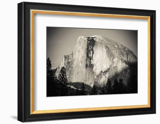 Evening light on Half Dome, Yosemite National Park, California, USA.-Russ Bishop-Framed Photographic Print