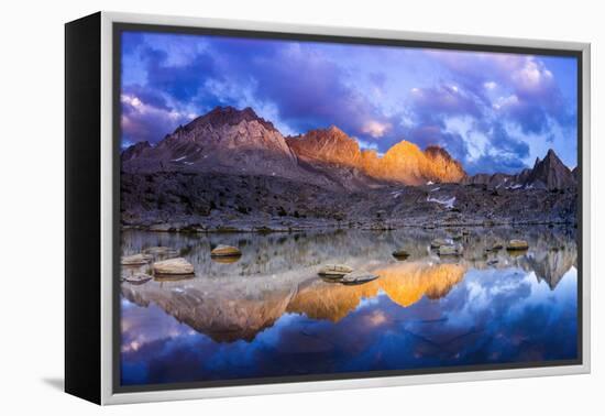 Evening Light on the Palisades in Dusy Basin, Kings Canyon National Park-Russ Bishop-Framed Premier Image Canvas