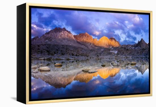 Evening Light on the Palisades in Dusy Basin, Kings Canyon National Park-Russ Bishop-Framed Premier Image Canvas