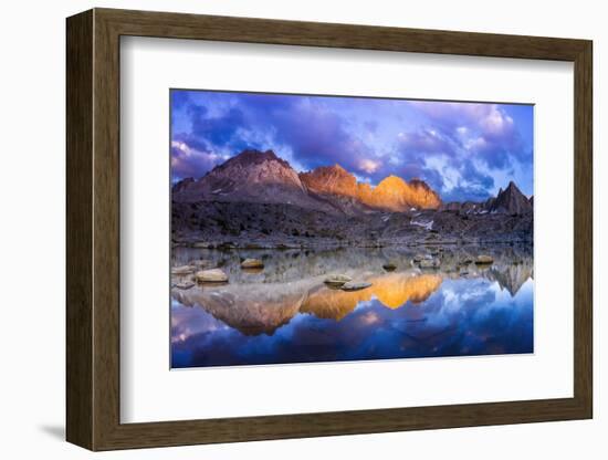 Evening Light on the Palisades in Dusy Basin, Kings Canyon National Park-Russ Bishop-Framed Photographic Print