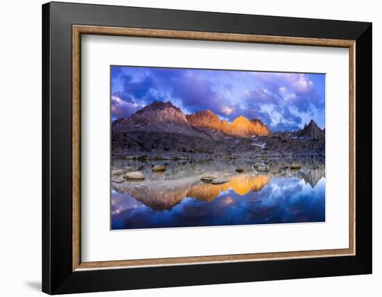 Evening Light on the Palisades in Dusy Basin, Kings Canyon National Park-Russ Bishop-Framed Photographic Print