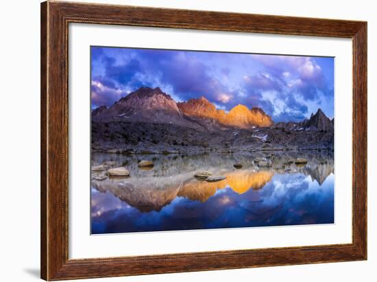 Evening Light on the Palisades in Dusy Basin, Kings Canyon National Park-Russ Bishop-Framed Photographic Print