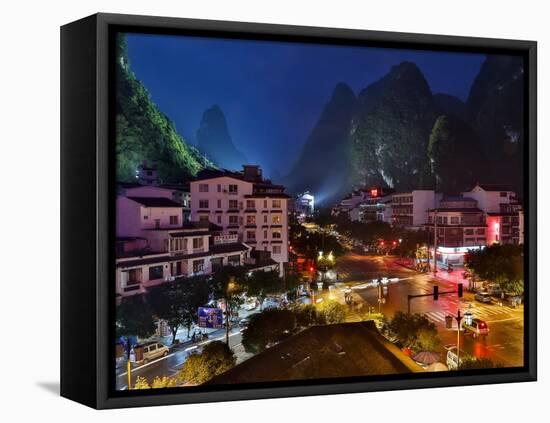 Evening Light on Yangshuo, China-Darrell Gulin-Framed Premier Image Canvas