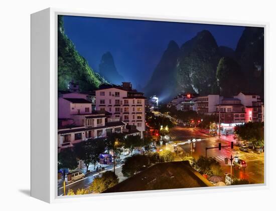 Evening Light on Yangshuo, China-Darrell Gulin-Framed Premier Image Canvas