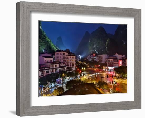 Evening Light on Yangshuo, China-Darrell Gulin-Framed Photographic Print